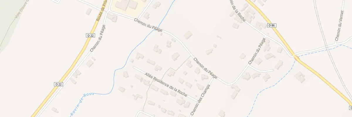 Plan du 5341 Les Champs à Baix