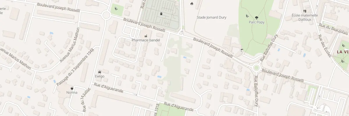Plan du 33 Bd Joseph Rosselli à Belleville-en-Beaujolais