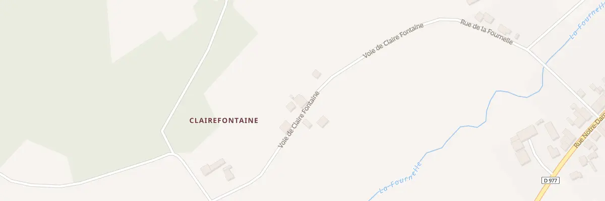 Plan du 10 Hameau de Clairefontaine à Ballay