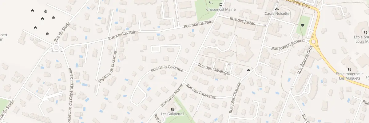 Plan du 12 Rue Louis Martel à Chaponost