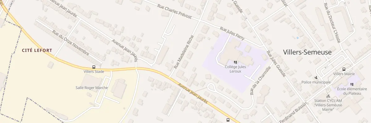 Plan du 35 Rue Madeleine Riché à Villers-Semeuse