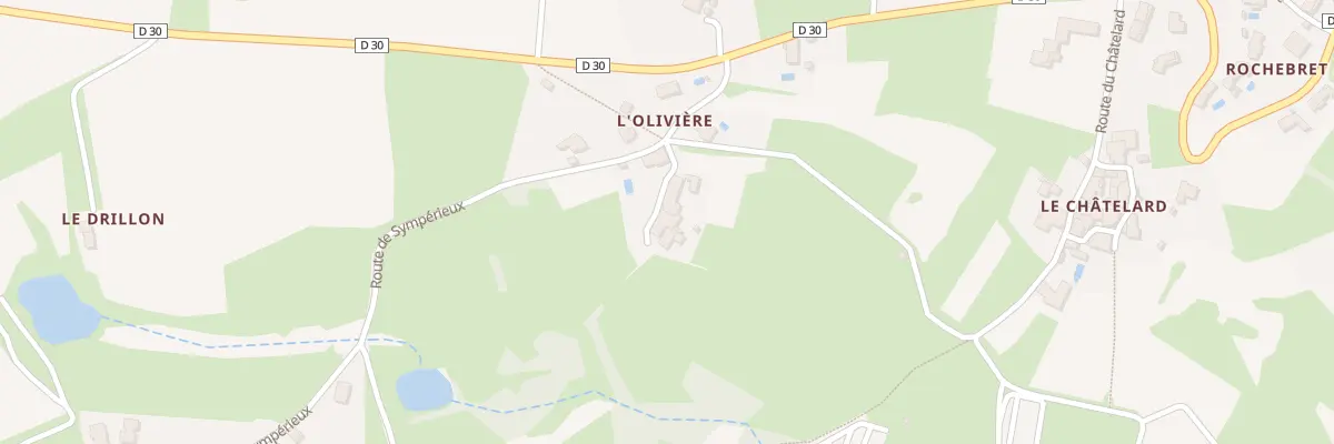 Plan du 111 Imp de l’Oliviere à Vérin