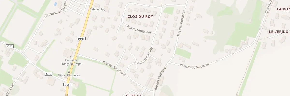 Plan du 14 Rue du Clos du Roy à Givry