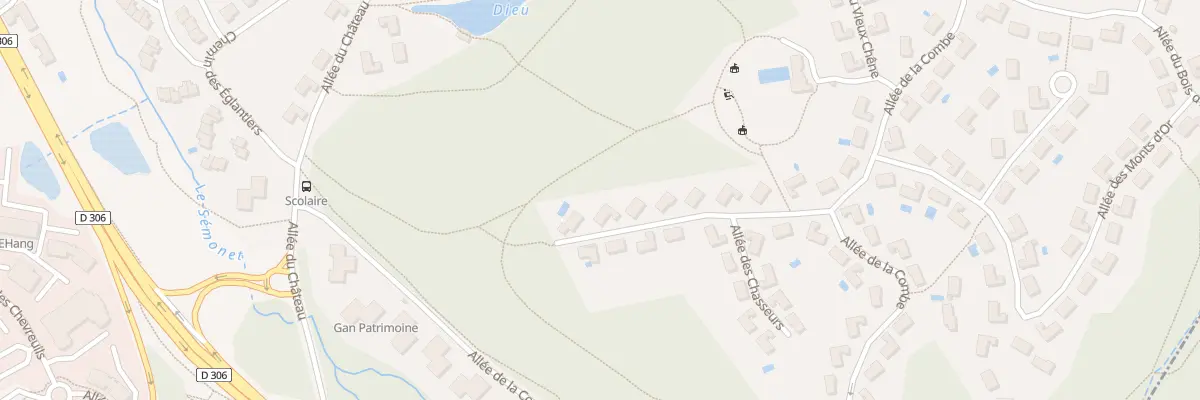 Plan du 14 All entre Deux Bois à Lissieu