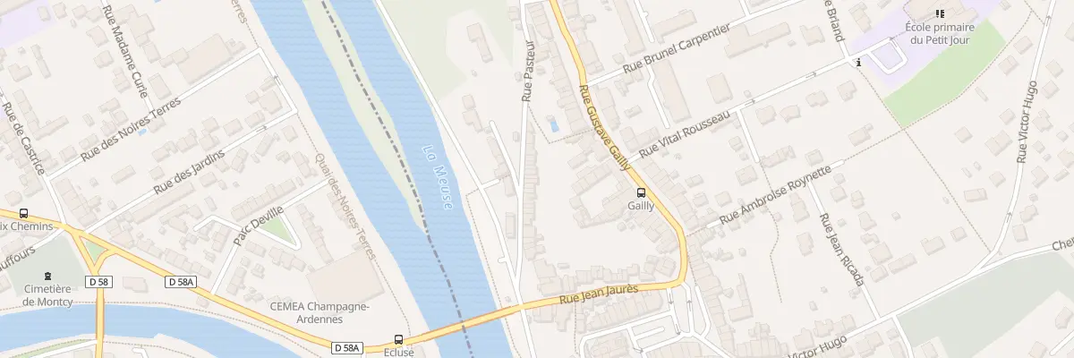Plan du 38 Rue Pasteur à Montcy-Notre-Dame