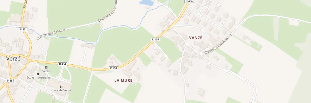 Plan du 5370 Vanze à Verzé