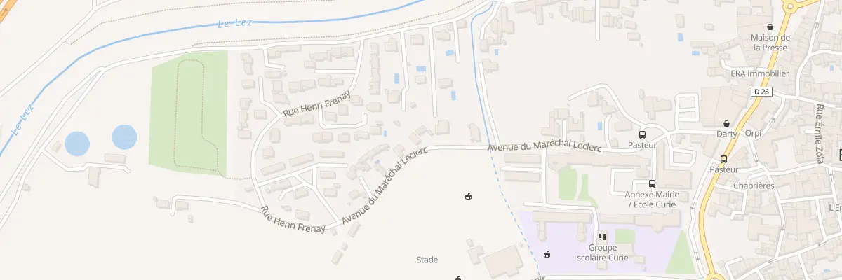 Plan du 9065 Av Mal Leclerc à Bollène
