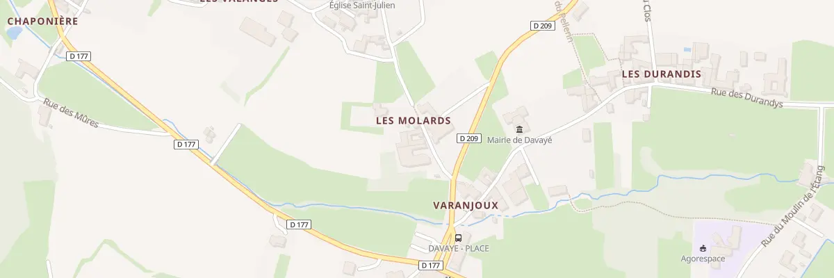 Plan du 57 Imp Bas du Molard à Davayé