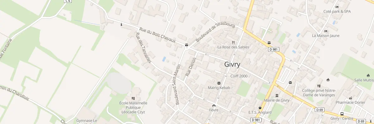 Plan du 14 Bd Saint Martin à Givry