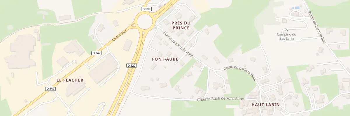 Plan du 5194 Font-Aube à Félines
