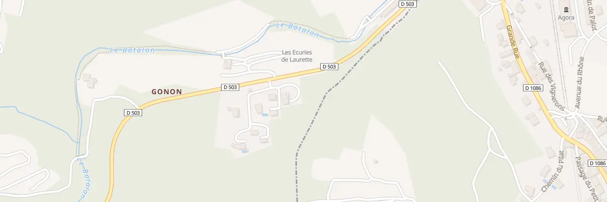 Plan du 9002 Gonon à Malleval