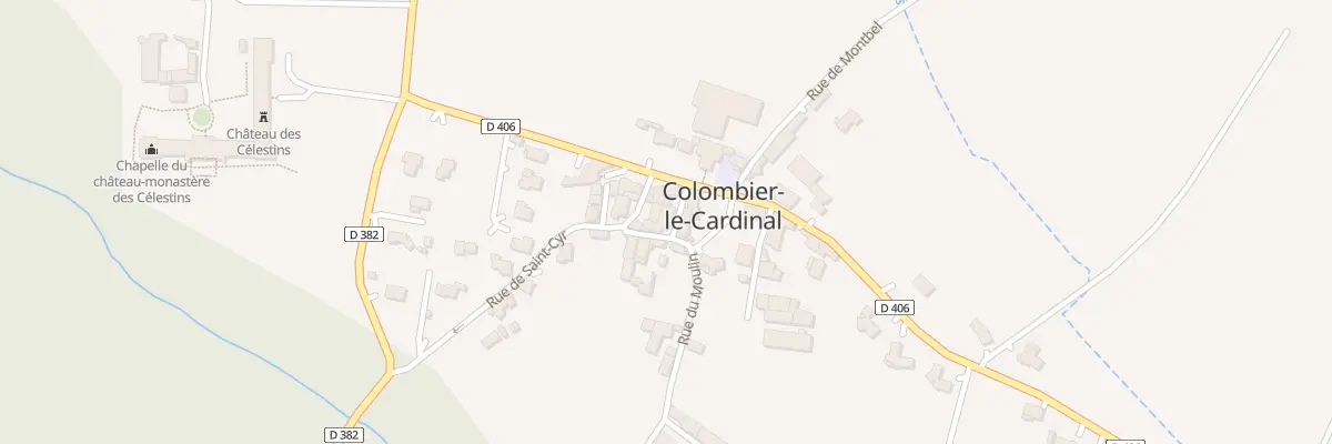 Plan du 5012 Le Village à Colombier-le-Cardinal