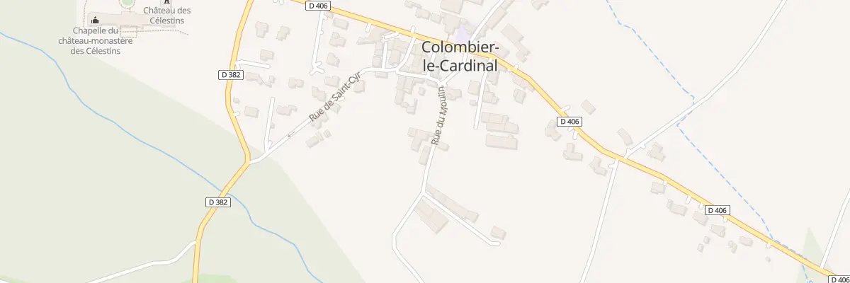 Plan du 5008 Le Village à Colombier-le-Cardinal