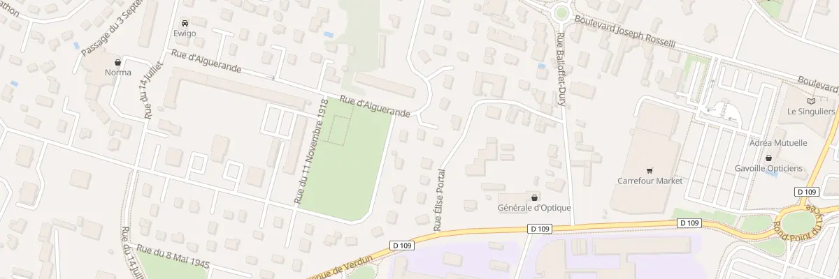 Plan du 25 Rue d’Aiguerande à Belleville-en-Beaujolais