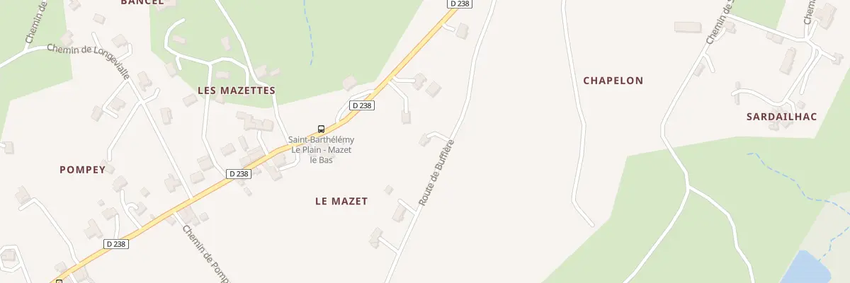 Plan du 230 Rte de Buffiere à Saint-Barthélemy-le-Plain