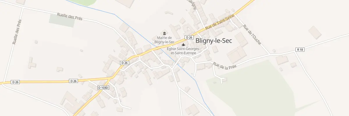 Plan du 9002 Rue de la Fontaine à Bligny-le-Sec