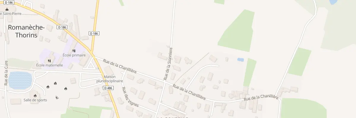 Plan du 5999 Rue de la Sionnière à Romanèche-Thorins
