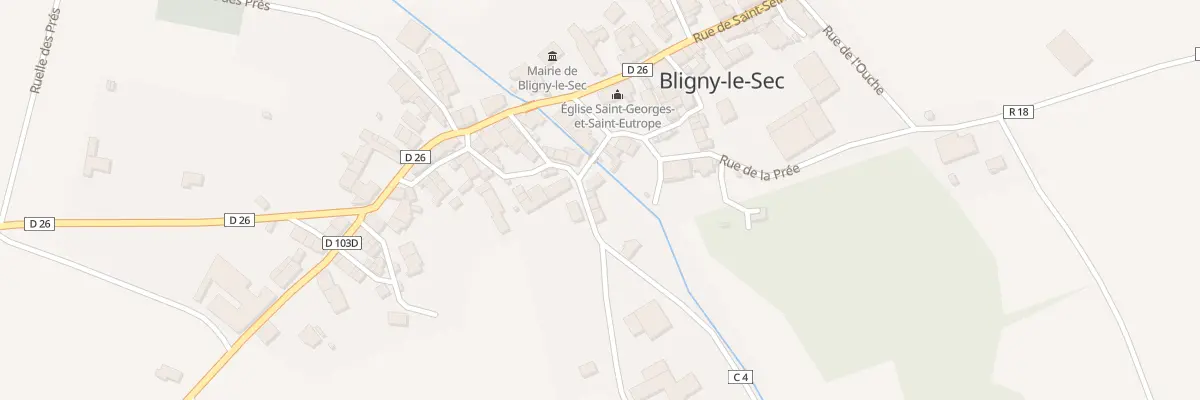 Plan du 9003 Rue du Moulin à Bligny-le-Sec