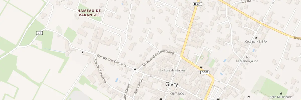 Plan du 8 Bd de Strasbourg à Givry