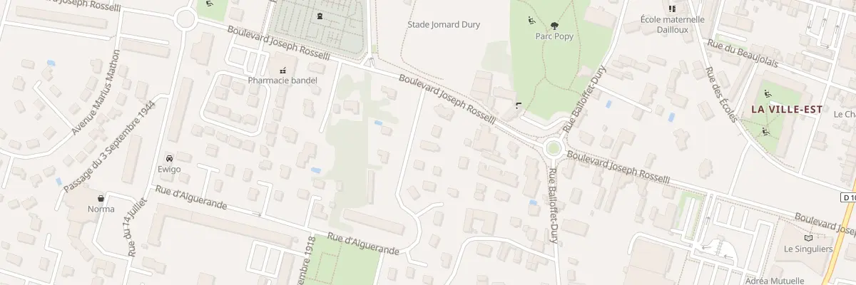 Plan du 3 Rue d’Aiguerande à Belleville-en-Beaujolais