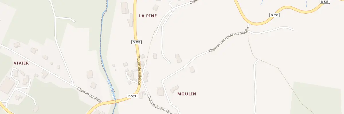 Plan du 200 Che les Hauts du Moulin à Champis