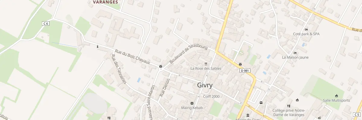 Plan du 5 Bd de Strasbourg à Givry