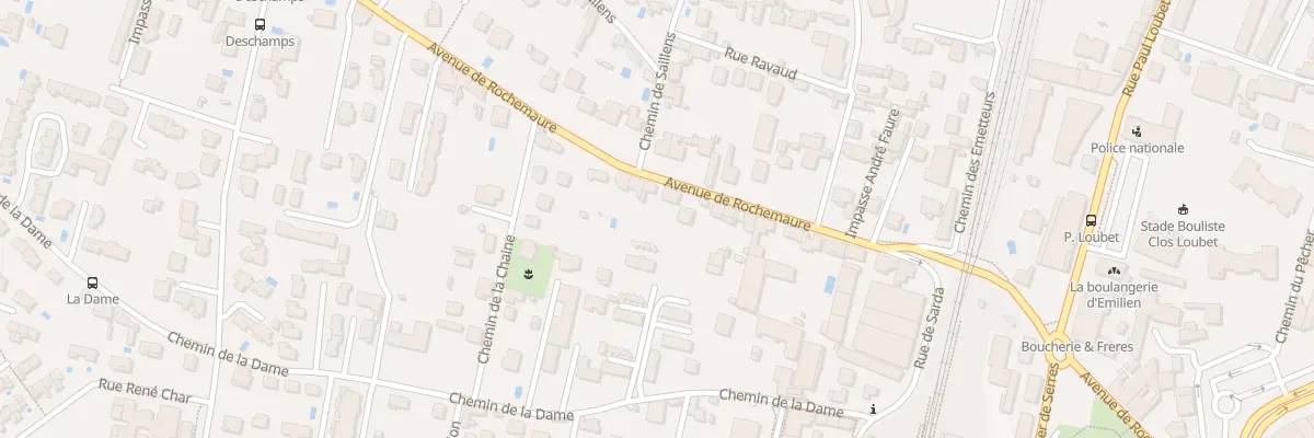 Plan du 21 Av de Rochemaure à Montélimar