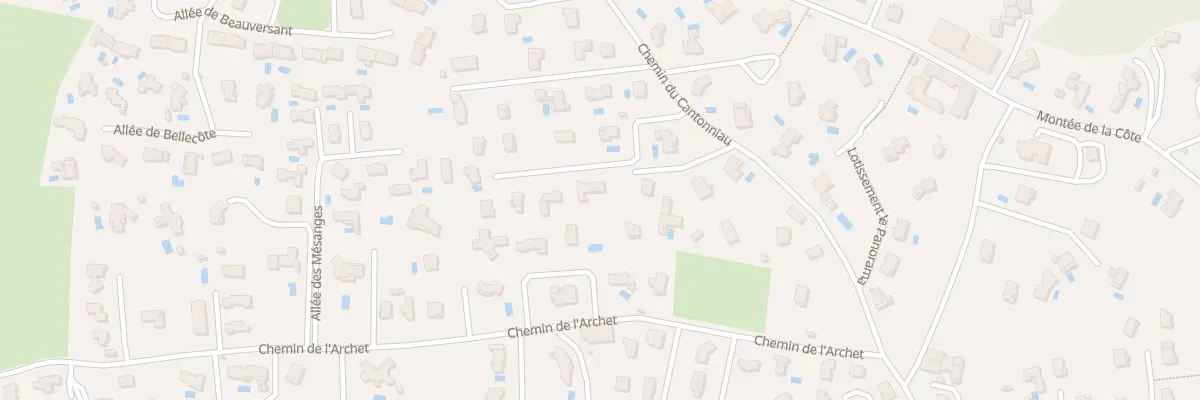 Plan du 14 Che de Cantonniau à Brignais