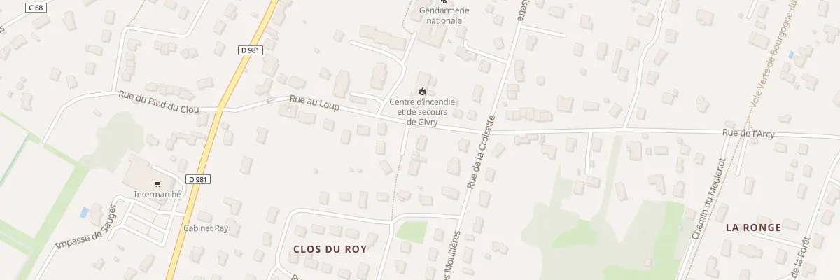 Plan du 1 Imp du Clos du Roy à Givry