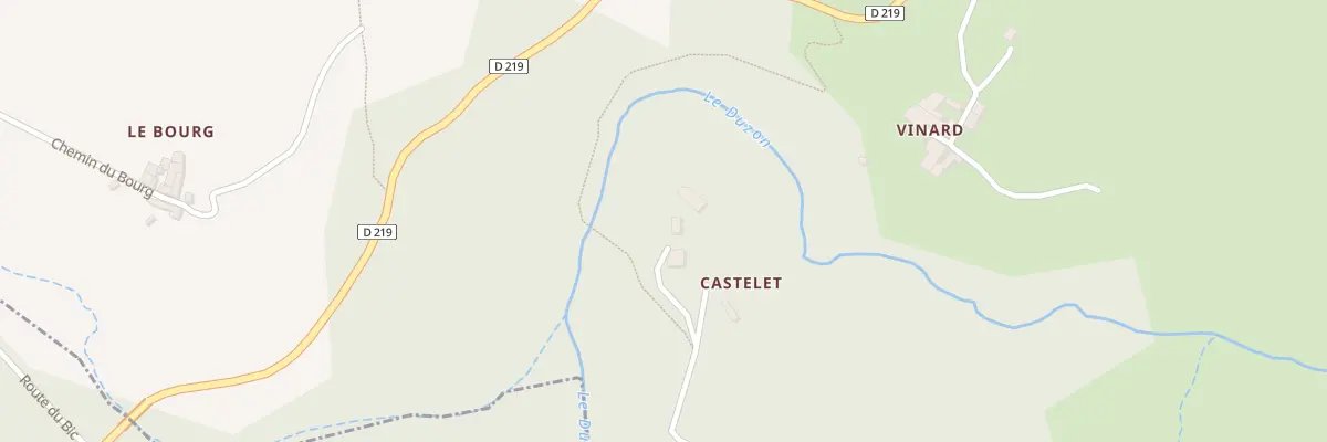 Plan du 340A Che du Castelet à Champis