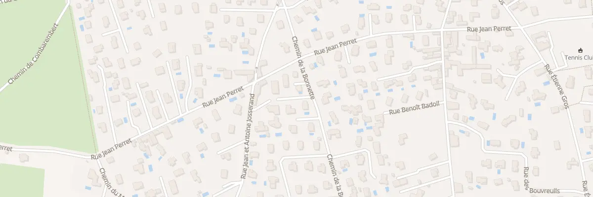Plan du 8 Che de la Bonnette à Chaponost