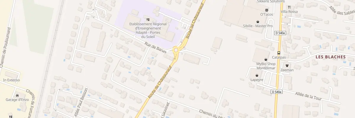 Plan du 49 Rte de Chateauneuf à Montélimar