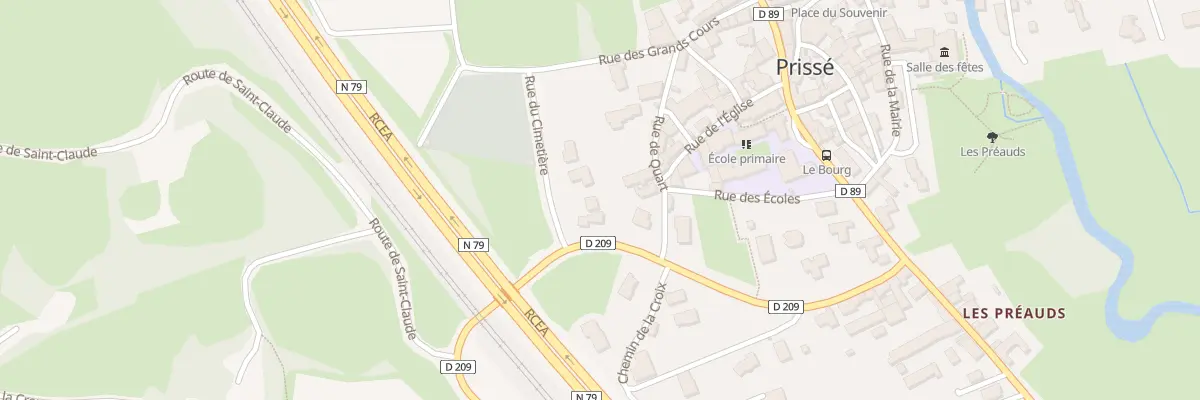 Plan du 24 Rue du Cimetiere à Prissé