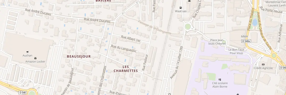 Plan du 11 Rue Pasteur à Montélimar