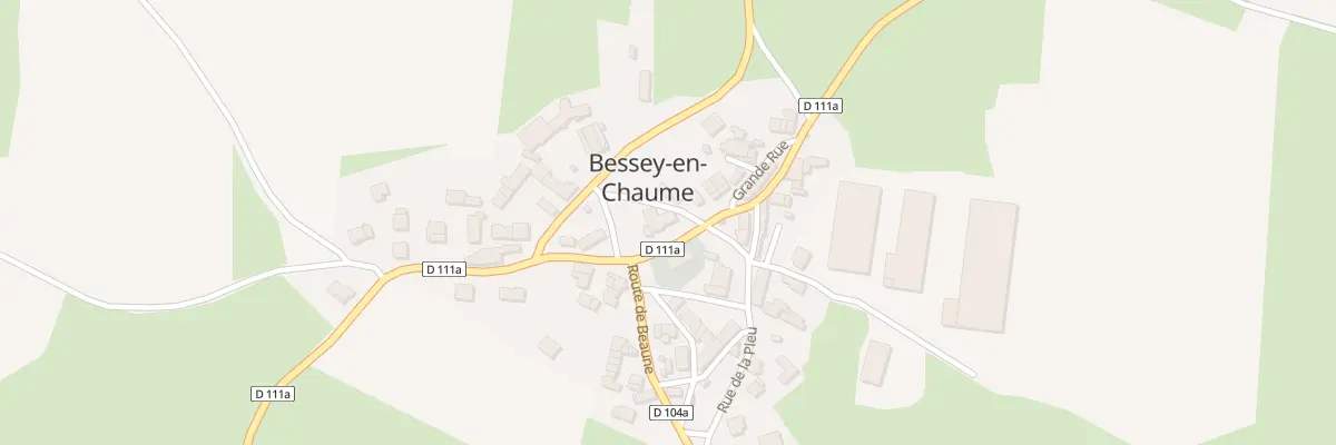Plan du 1 Gr Grande Rue à Bessey-en-Chaume
