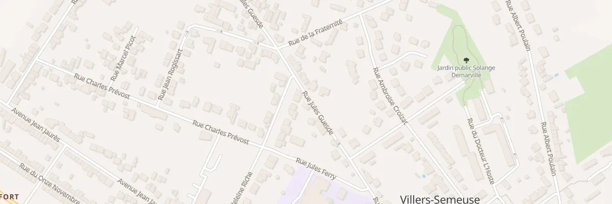 Plan du 61 Rue Jules Guesde à Villers-Semeuse