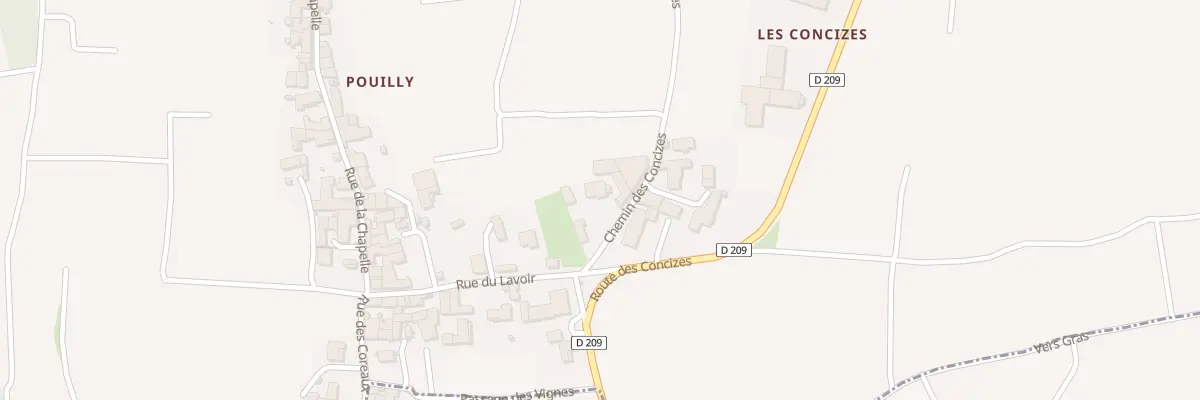 Plan du 5170 Che des Concizes à Solutré-Pouilly