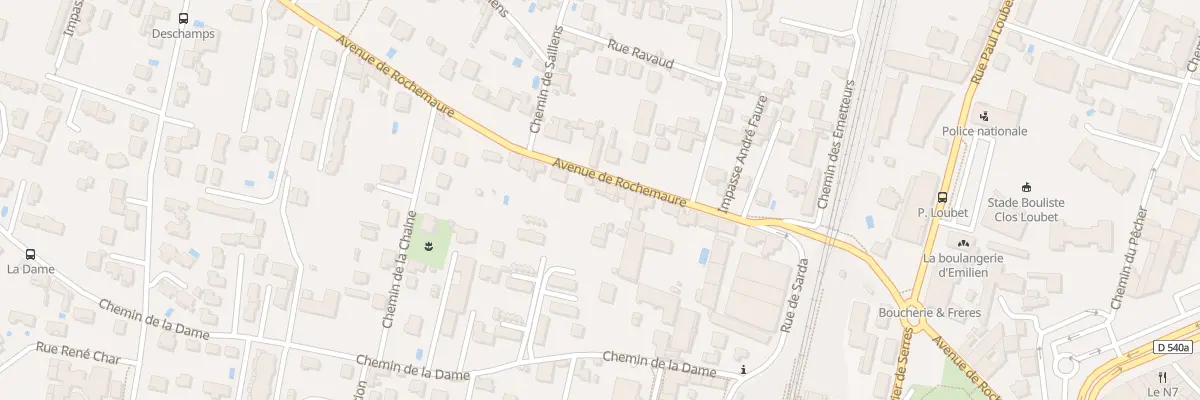 Plan du 17B Av de Rochemaure à Montélimar
