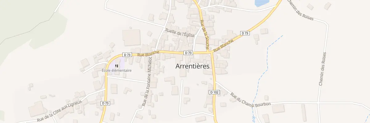 Plan du 20 Rue Blanche à Arrentières