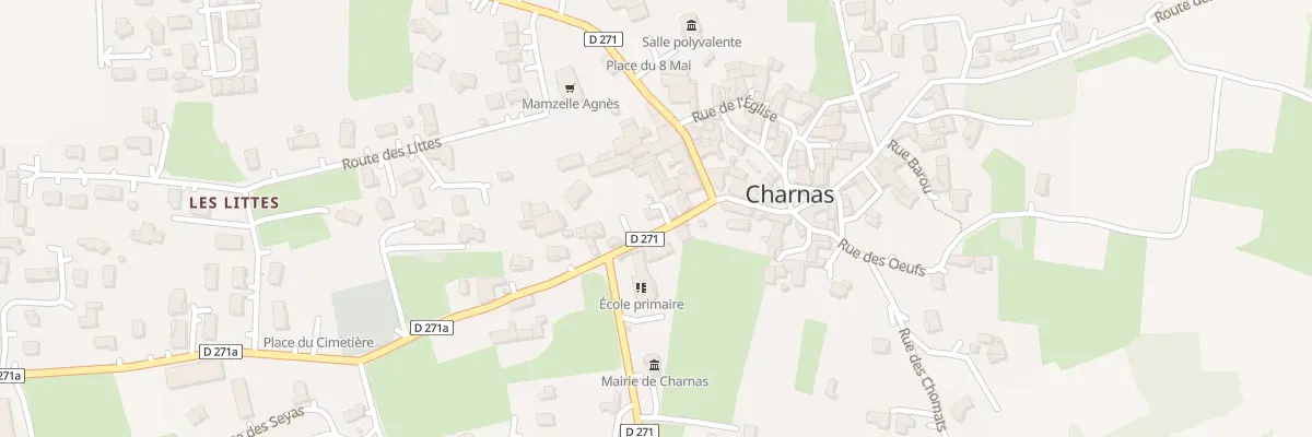 Plan du 995 Rue Principale à Charnas