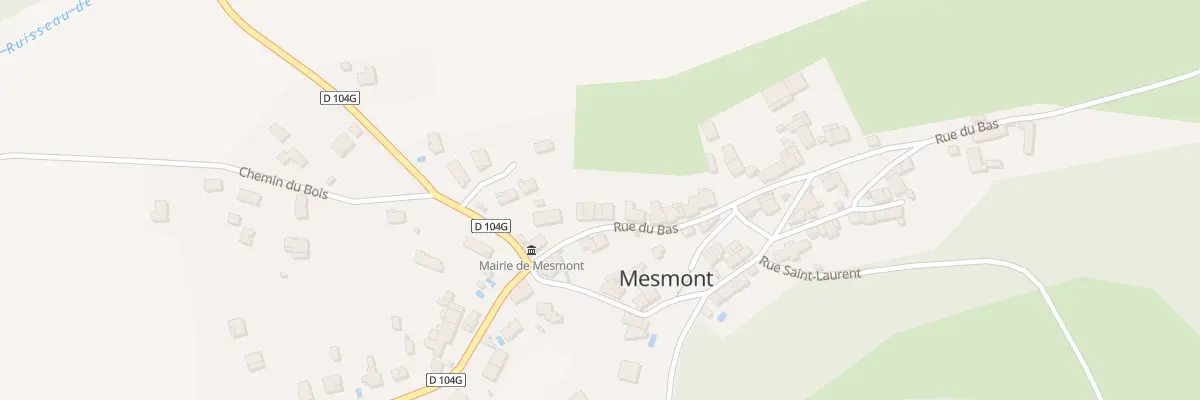 Plan du 9 Rue du Bas à Mesmont
