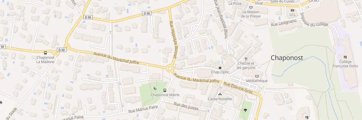 Plan du 4 Rue Hippolyte Bonnet à Chaponost