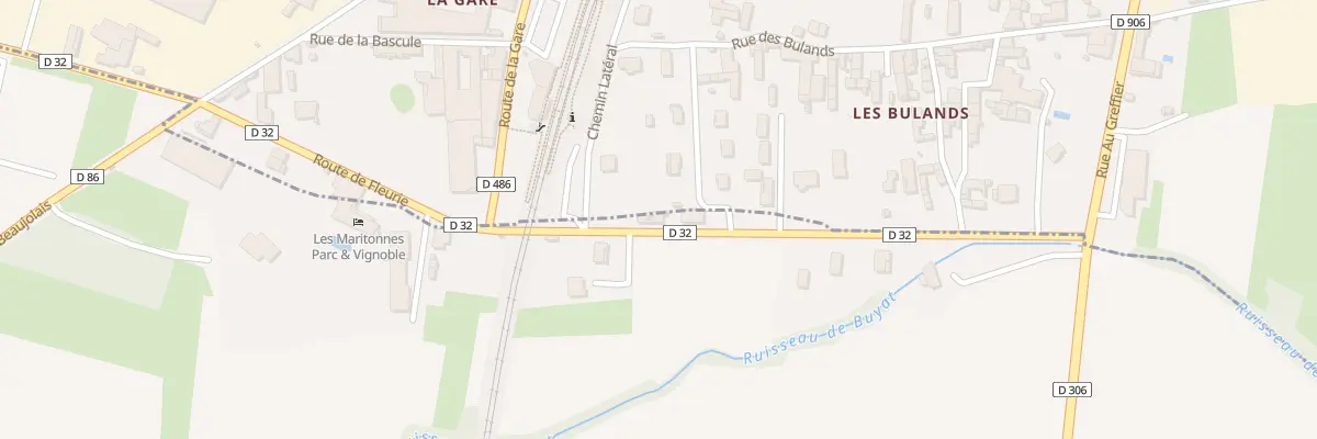 Plan du 333 Rte de Fleurie à Lancié
