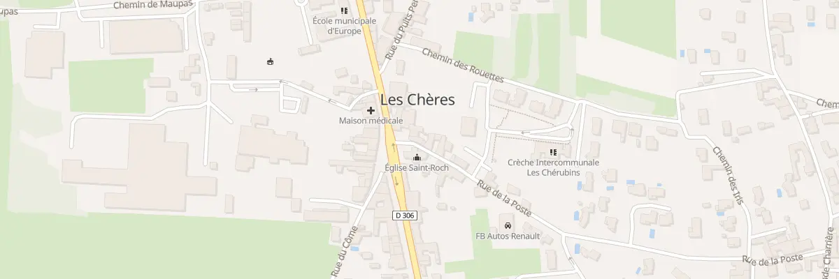 Plan du 3 Rue de la Poste aux Chères