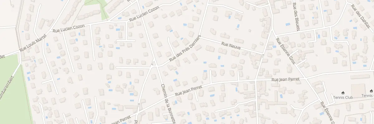 Plan du 11 Rue des Prés Derniers à Chaponost
