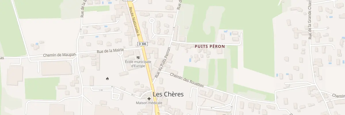 Plan du 14 Rue du Puits Perron aux Chères
