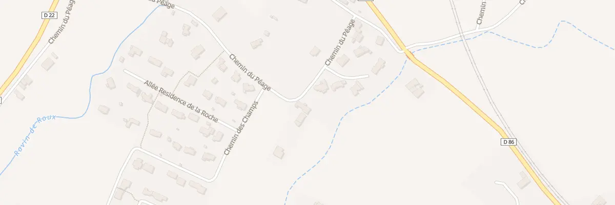 Plan du 5222 La Roche Ouest à Baix