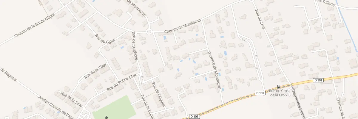 Plan du 5410 Tra de Montlezon à Montfaucon