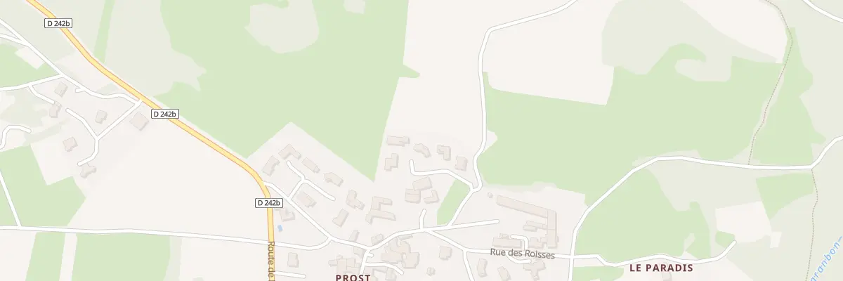 Plan de Prost à Félines