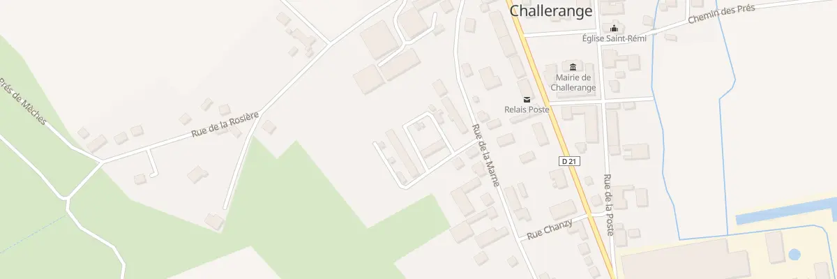 Plan du 8 Rue Damourette à Challerange